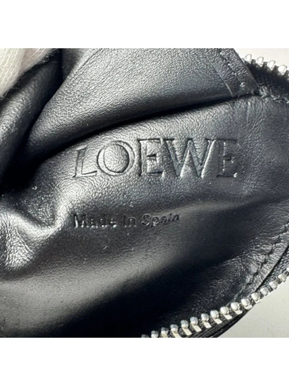 Loewe Anagram Triangle Coin Case Black